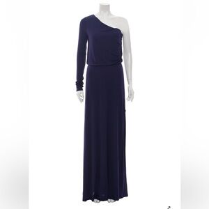 Halston Heritage
One-Shoulder Navy Maxi Dress